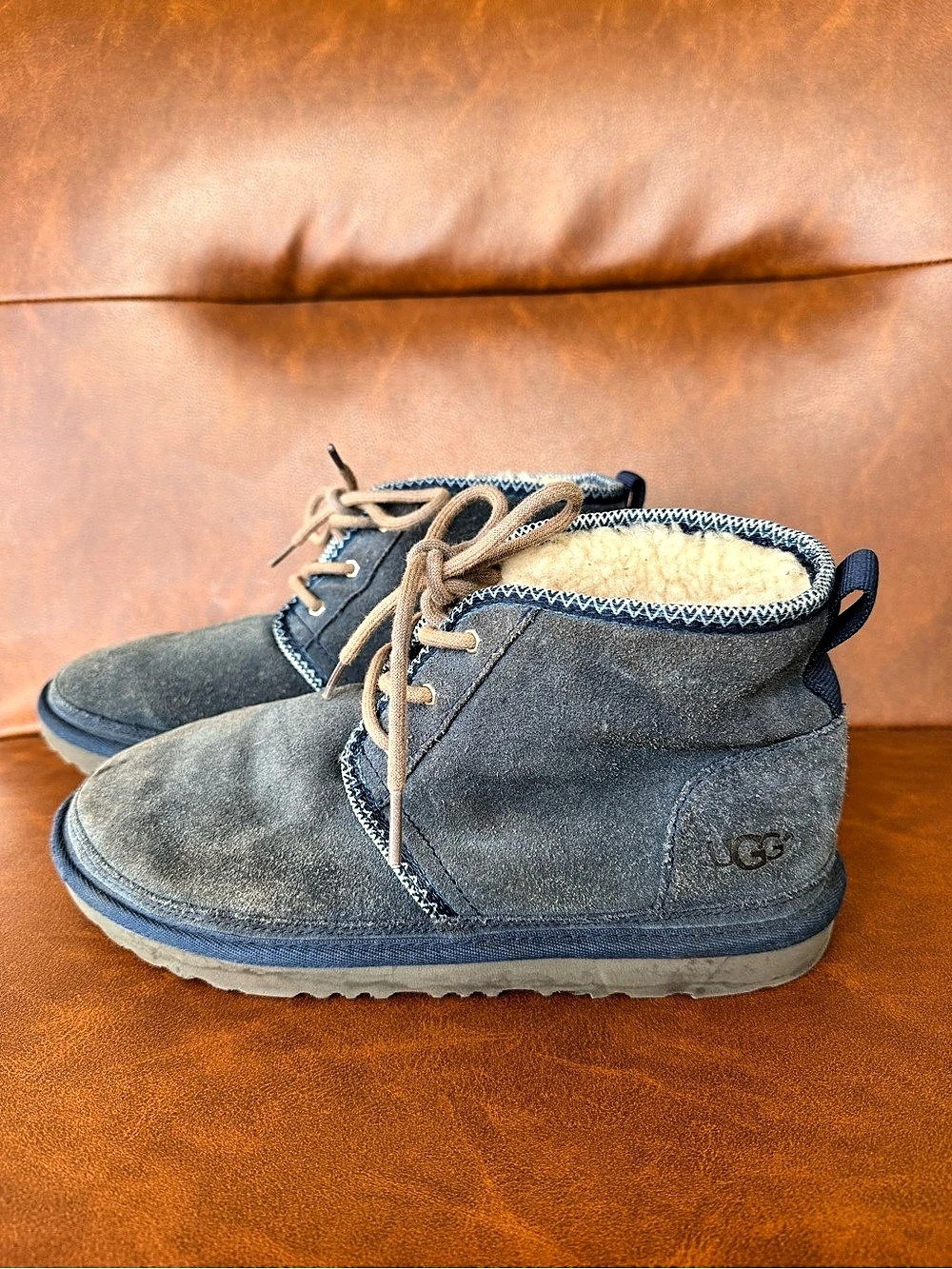 UGG Neumel II Tasman Boots Navy Blue Suede women Size 7 EU 38